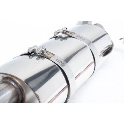 Porsche 991 3,8 Carrera GTS (endast för bilar med PSE) Milltek Sport 2,5" Cat-Back avgassystem använder original utblås och avga