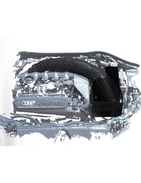 Audi RS3 2,5TFSi 8V gen 2 Forge Motorsport Insugssystem Kolfiber med sportluftfilter