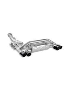 BMW 1M Akrapovic Slip-On i Titan med kolfiber utblås 2