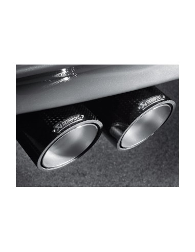 BMW 1M Akrapovic Slip-On i Titan med kolfiber utblås