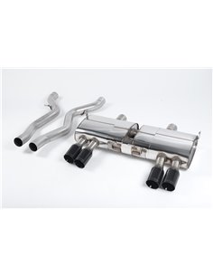 BMW M3 E90 / E92 / E93 Milltek Sport Slip-On avgassystem 4x 80mm Svarta utblås