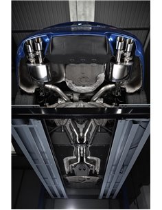BMW M5 (F10) Milltek Sport Cat-Back 4x 90 chrome GT utblås med aktiva avgasventiler