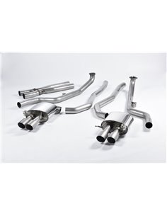 BMW M5 (F10) Milltek Sport Cat-Back 4x 90 titan GT utblås med aktiva avgasventiler