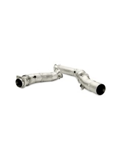 BMW M3 F80 Akrapovic Downpipes i Rostfritt utan katalysatorer
