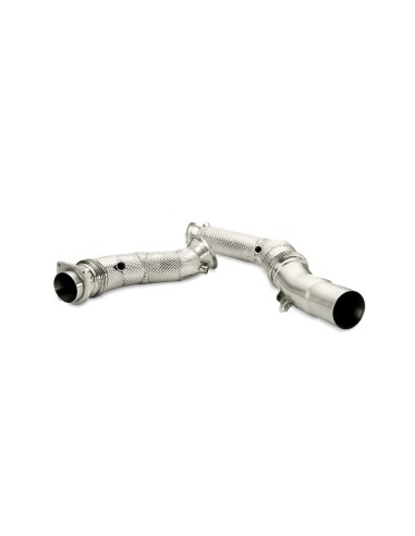BMW M3 F80 Akrapovic Downpipes i Rostfritt utan katalysatorer