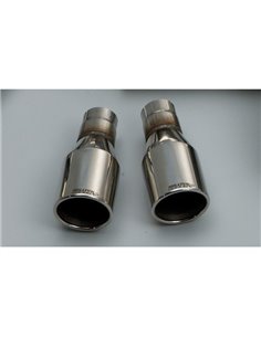Mini Cooper S / JCW R56 Milltek Sport Cat-Back 2x 80 chrome GT utblås  - Resonated (dämpad) 2