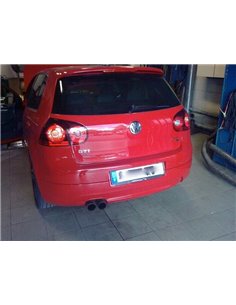VW Golf GTi Edition 30 Milltek Sport 3" Cat-Back 2x 80 chrome GT utblås - Resonated (dämpad)