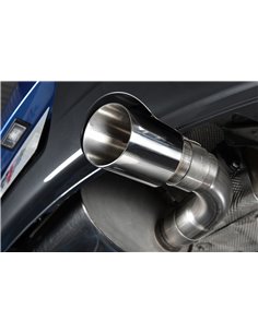 BMW M235i (ej X-drive) Milltek Sport Cat-Back 2x 90 chrome GT utblås - Resonated (dämpad) utan avgasventiler