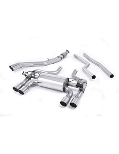 BMW M2 Competition S55 F87 Milltek Sport Från Partikelfilter och bakåt (måste kapas) 4x GT90 Chrome utblås med avgasventiler - N