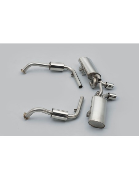Porsche 987 Boxster 3,4 S Milltek Sport Cat-Back system utan bakre katalysatorer 2x chrome Special utblås