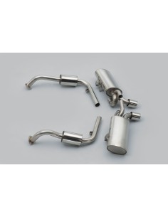 Porsche 987 Boxster 3,2 S Milltek Sport Cat-Back system utan bakre katalysatorer 2x chrome Special utblås