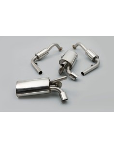 Porsche 987 Cayman 3,4 S Milltek Sport Cat-Back system utan bakre katalysatorer 2x chrome Special utblås 2