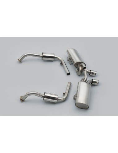 Porsche 987 Cayman 3,4 S Milltek Sport Cat-Back system utan bakre katalysatorer 2x chrome Special utblås