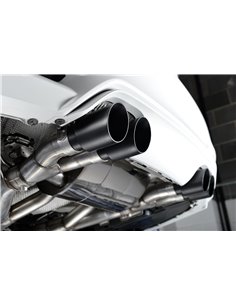 BMW M3 S55 F80 Milltek Sport Cat-Back med lika långa rör 4x 90 svarta GT utblås (måste kapa original avgassystem) - Non-Resonate 2