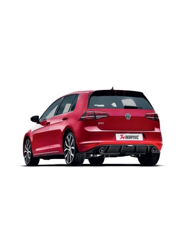 Volkswagen Golf GTi MK7 Akrapovic Slip-On Race i Titan med kolfiber utblås