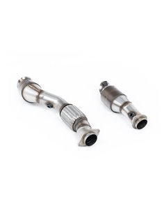 BMW M4 S58 G82/G83 Milltek Sport downpipes racekatalysatorer 2x 200 HJS cells (för OEM mid-pipe eller Milltek singel pipe)