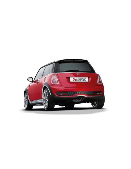 Mini Cooper S / JCW Akrapovic Evolution System i Rostfritt med Kolfiber utblås