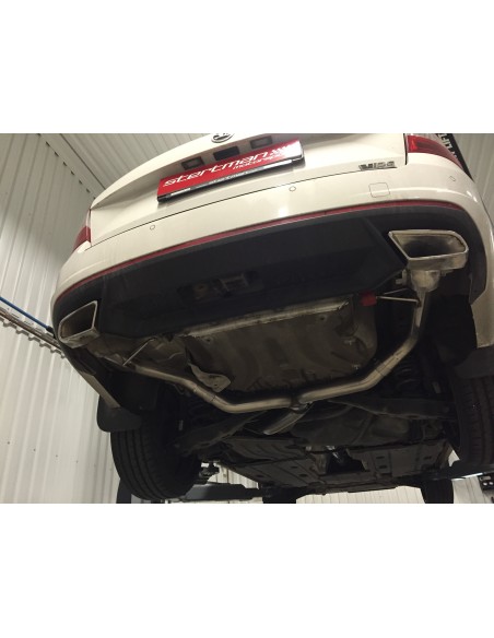 Skoda Octavia 2,0TDi RS (2WD) Milltek Sport Cat-Back Non-Resonated avgassystem med dubla utblås