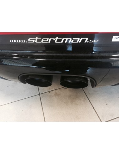 Porsche 987 Cayman 3,4 S Milltek Sport Cat-Back system utan bakre katalysatorer 2x svarta Special utblås