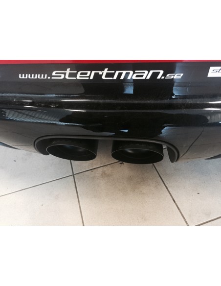 Porsche 987 Boxster 3,2 S Milltek Sport Cat-Back system utan bakre katalysatorer 2x svarta Special utblås
