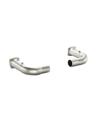 Porsche 991 Turbo / Turbo S Akrapovic Link-pipe utan katalysater i Titan
