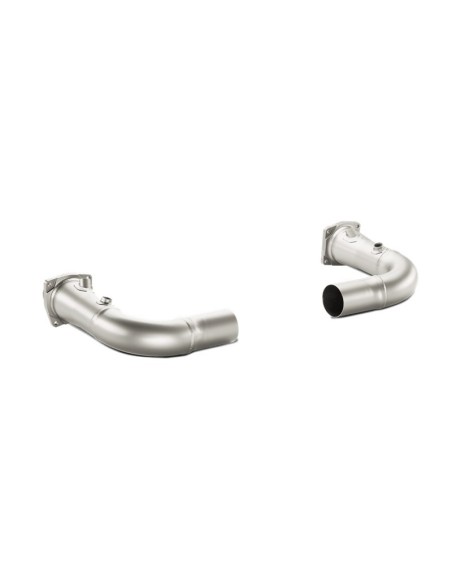 Porsche 991 Turbo / Turbo S Akrapovic Link-pipe utan katalysater i Titan
