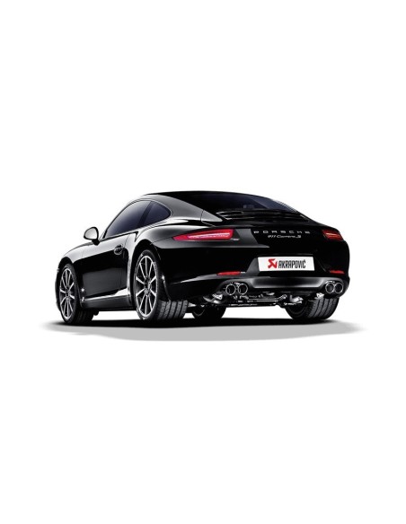 Porsche 991 Carrera Akrapovic Slip-on i Titan med Titan utblås