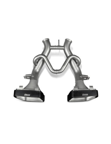 McLaren S650 Akrapovic Slip-On i Titan med kolfiber utblås