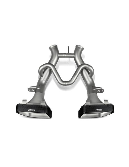 McLaren S650 Akrapovic Slip-On i Titan med kolfiber utblås