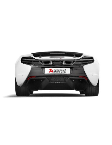 McLaren S650 Akrapovic Slip-On i Titan med kolfiber utblås