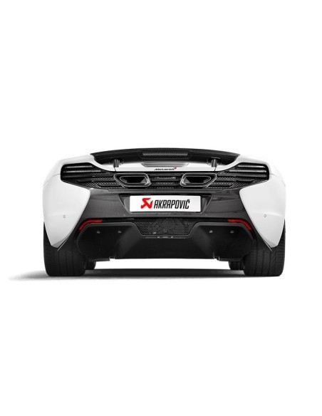 McLaren S650 Akrapovic Slip-On i Titan med kolfiber utblås