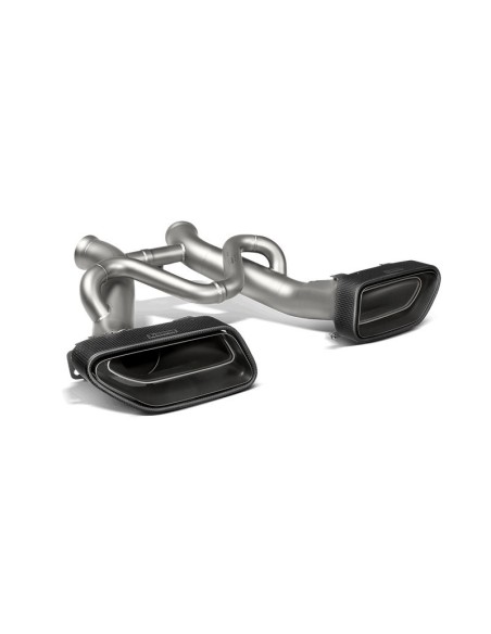 McLaren S650 Akrapovic Slip-On i Titan med kolfiber utblås