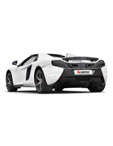 McLaren S650 Akrapovic Slip-On i Titan med kolfiber utblås