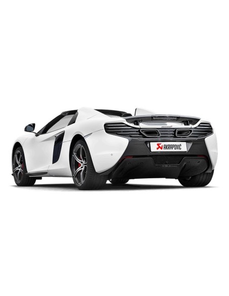 McLaren S650 Akrapovic Slip-On i Titan med kolfiber utblås